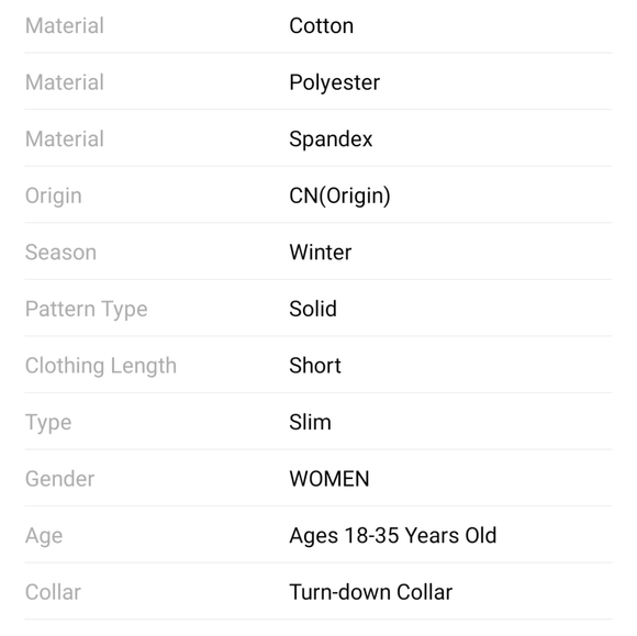 NWT Y2K Winter Color Block Cropped Coat S: Small-Medium - Picture 8 of 8